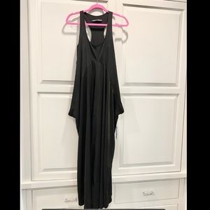 All Saints Black Draping Dress
